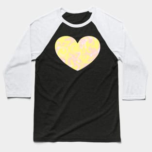 Pangender Pride Marble Heart Baseball T-Shirt